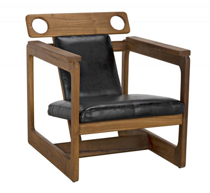 Noir Buraco Relax Chair Natural, Black