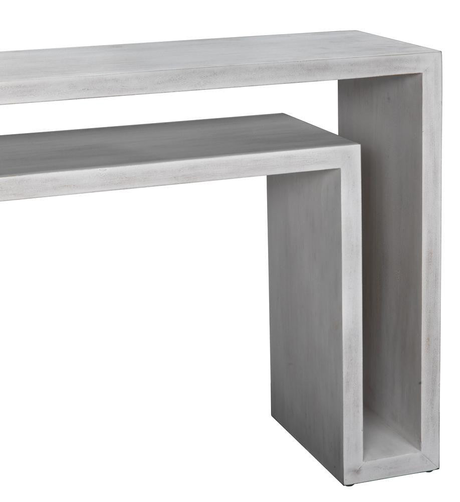 Noir Caine Console White Wash