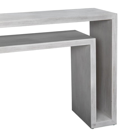 Noir Caine Console White Wash