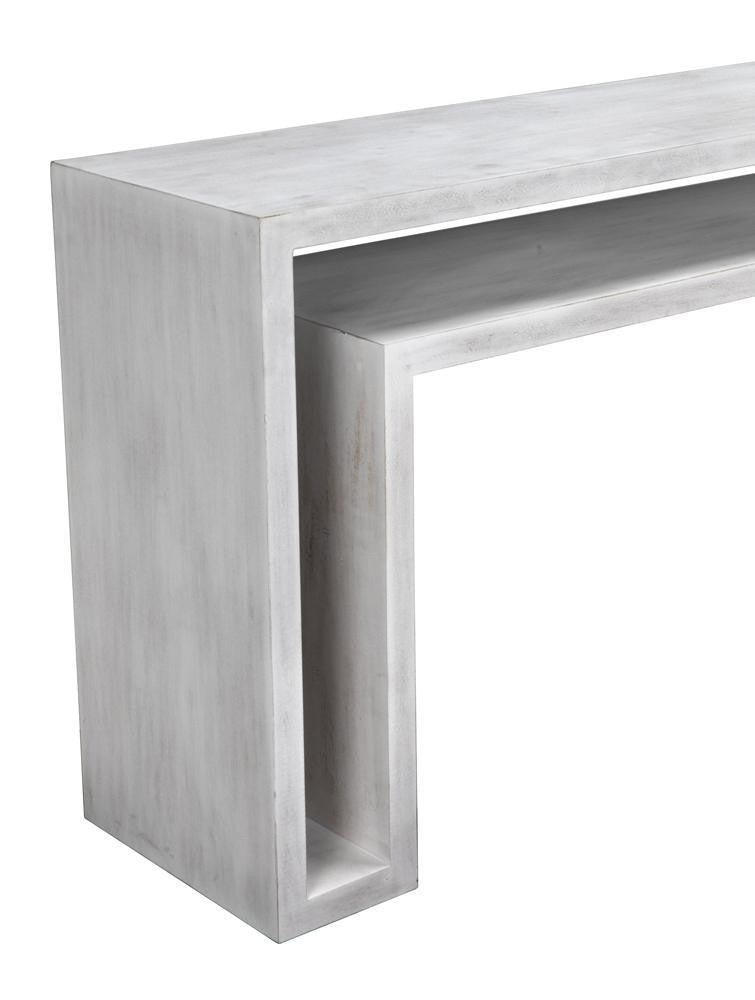 Noir Caine Console White Wash