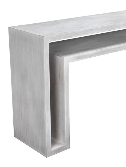 Noir Caine Console White Wash