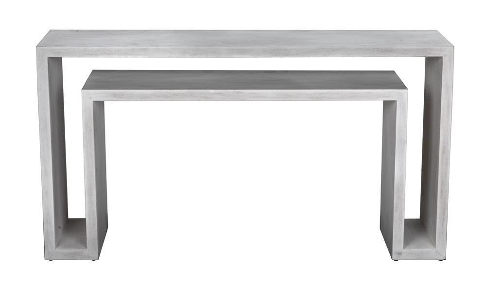 Noir Caine Console White Wash