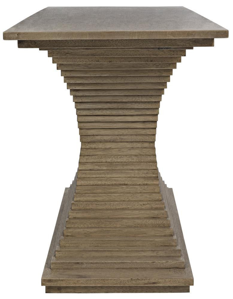 Noir Cambio Console Bleached Walnut