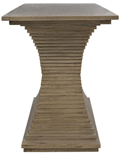 Noir Cambio Console Bleached Walnut