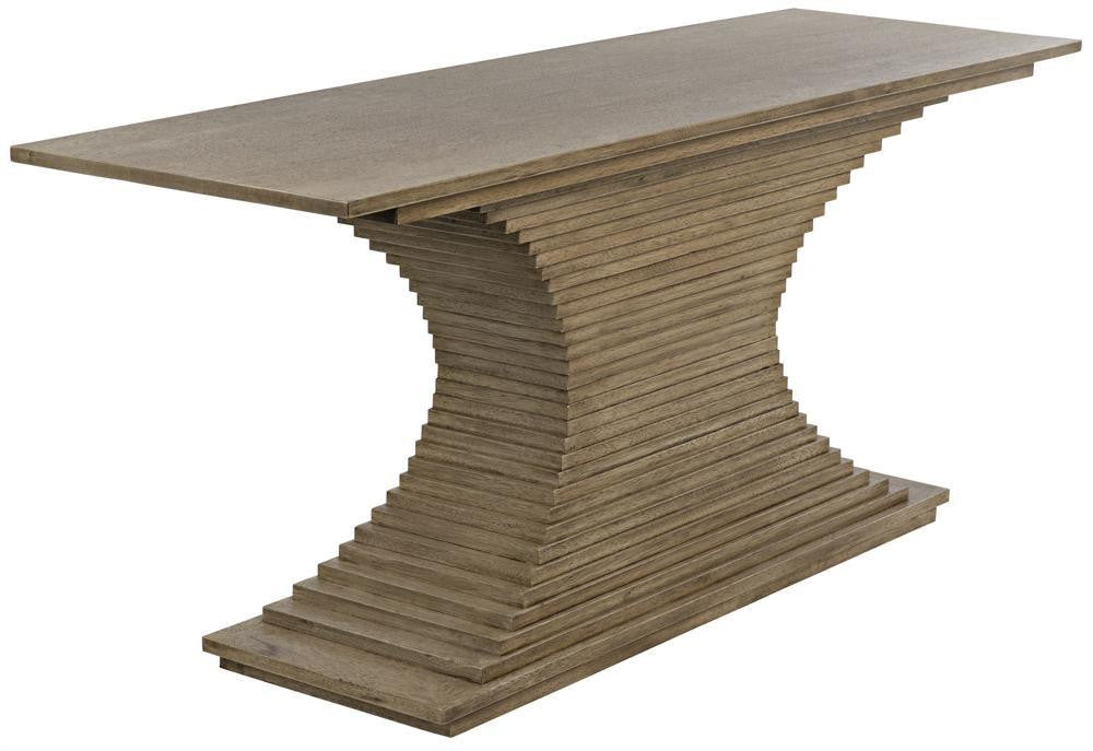 Noir Cambio Console Bleached Walnut