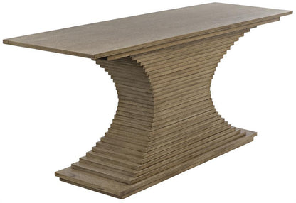 Noir Cambio Console Bleached Walnut