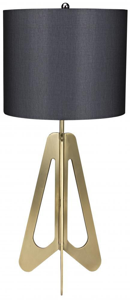 Noir Candis Table Lamp Antique Brass