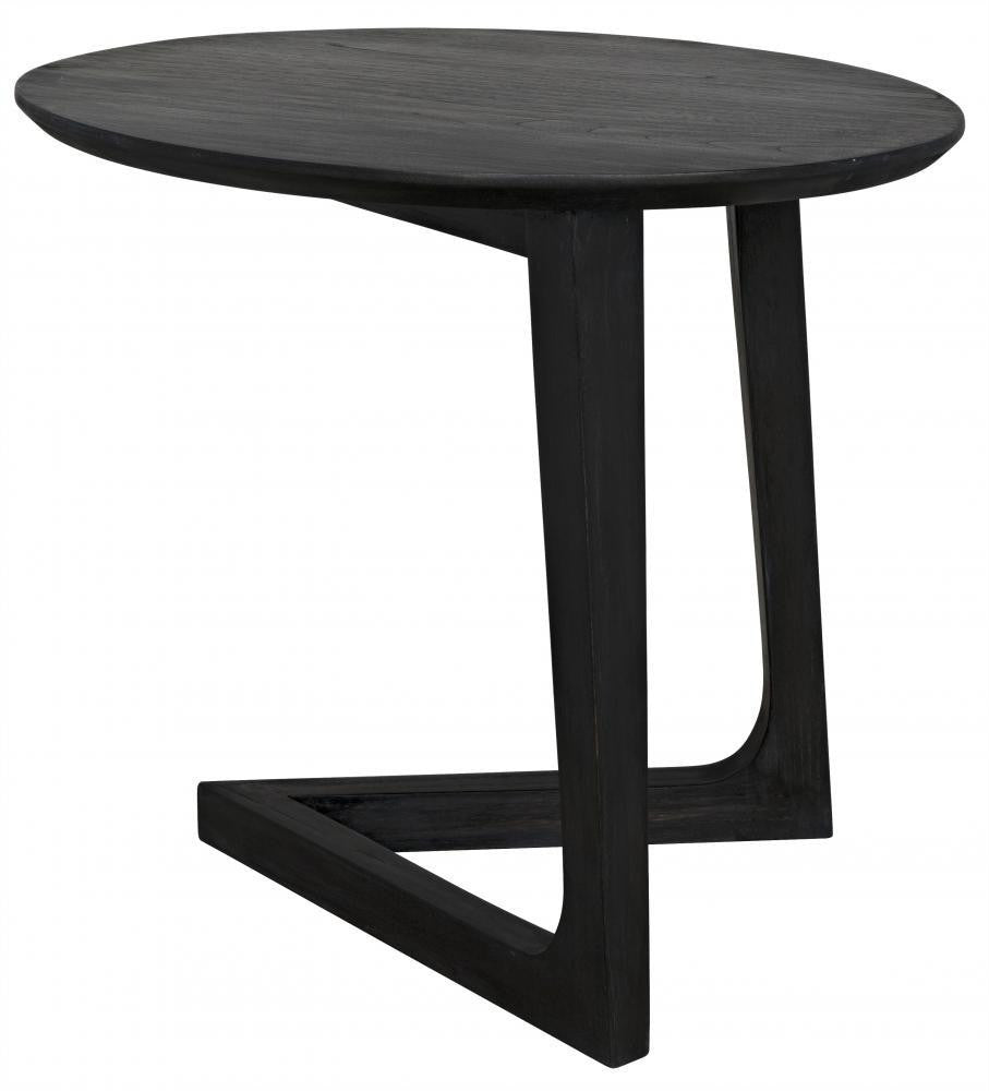 Noir Cantilever Side Table Black Charcoal