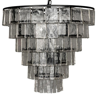 Noir Carnegie Chandelier Matte Black