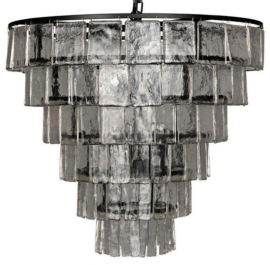 Noir Carnegie Chandelier Matte Black