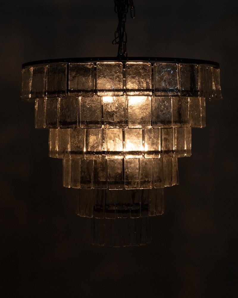 Noir Carnegie Chandelier Matte Black