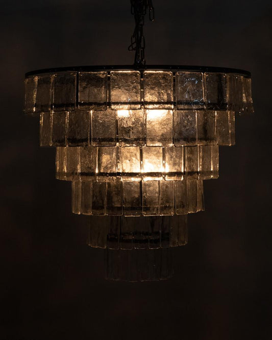 Noir Carnegie Chandelier Matte Black