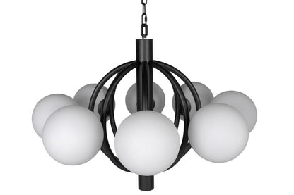 Noir Carousel Chandelier Matte Black