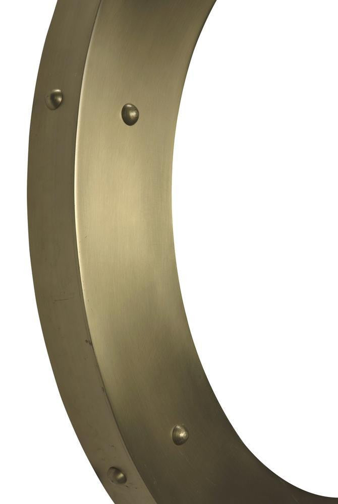 Noir Clay Mirror Antique Brass