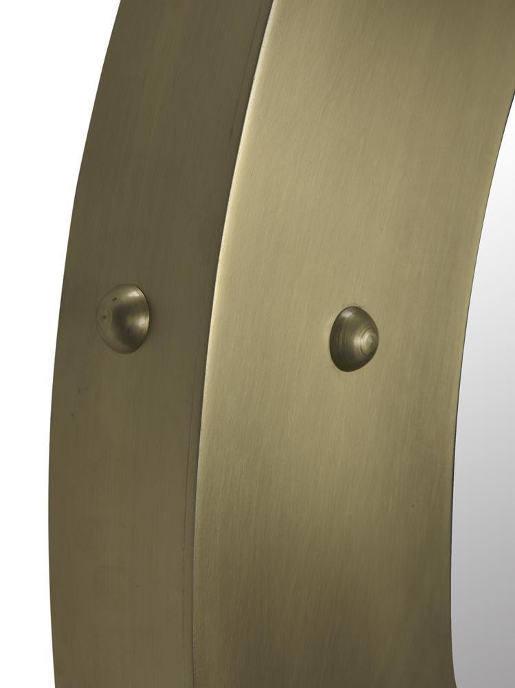 Noir Clay Mirror Antique Brass
