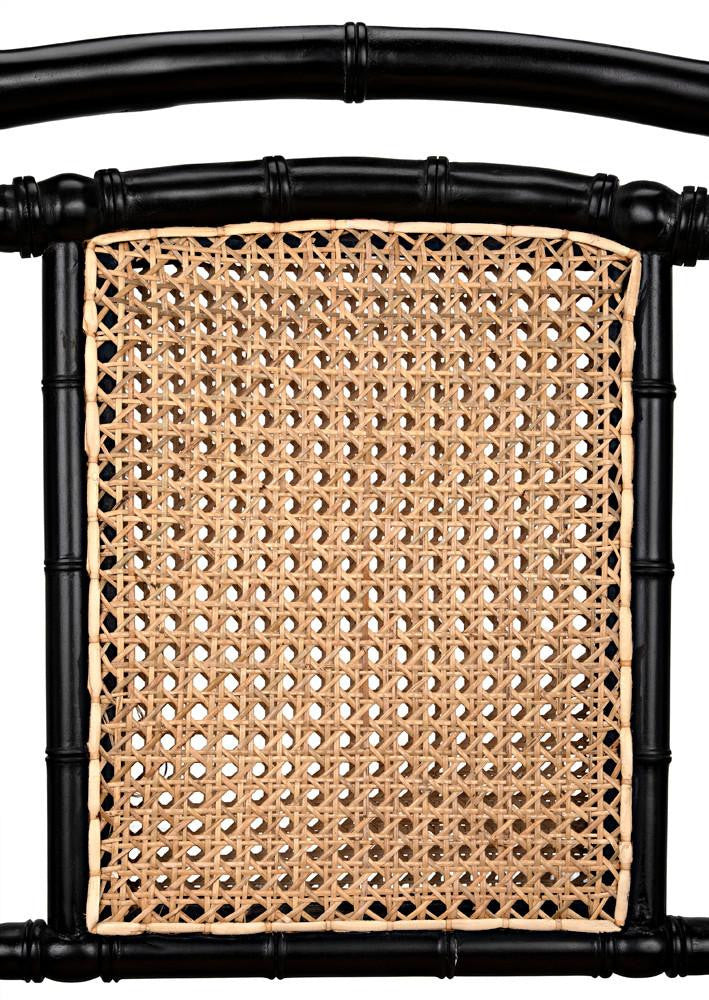 Noir Colonial Bamboo Side Dining Chair