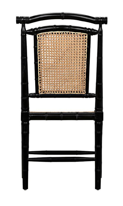 Noir Colonial Bamboo Side Dining Chair
