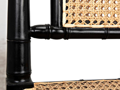 Noir Colonial Bamboo Side Dining Chair