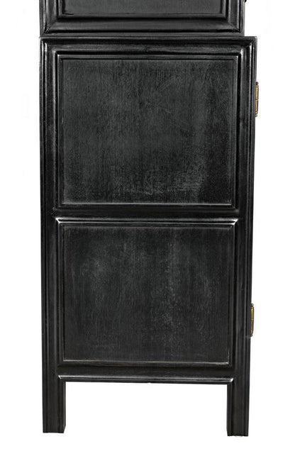 Noir Colonial Hutch Hand Rubbed Black