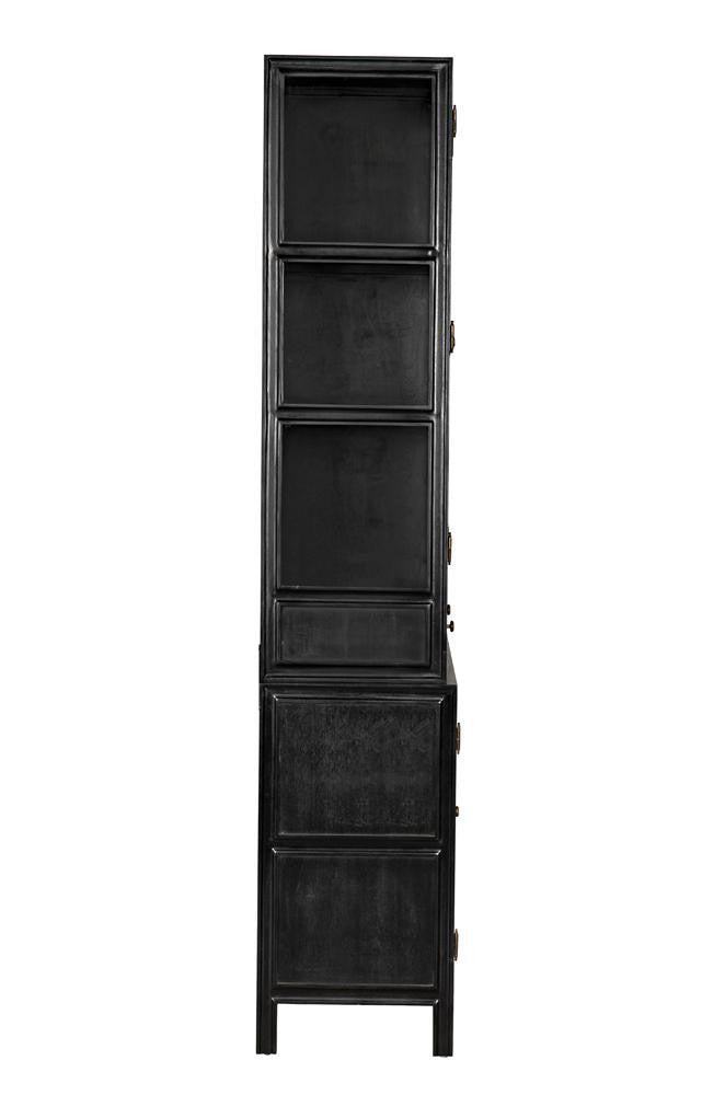 Noir Colonial Hutch Hand Rubbed Black
