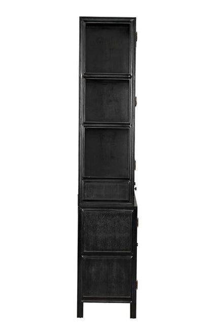 Noir Colonial Hutch Hand Rubbed Black