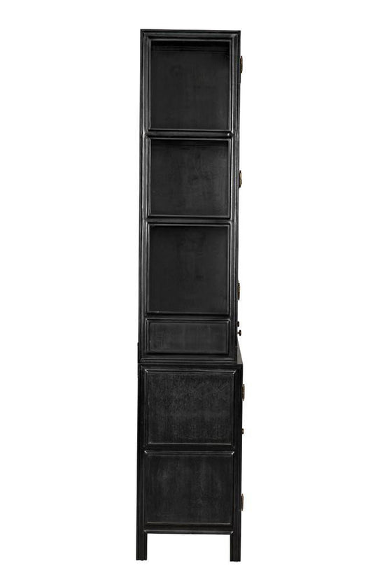 Noir Colonial Hutch Hand Rubbed Black