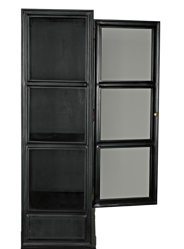 Noir Colonial Hutch Hand Rubbed Black