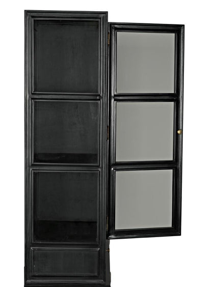 Noir Colonial Hutch Hand Rubbed Black