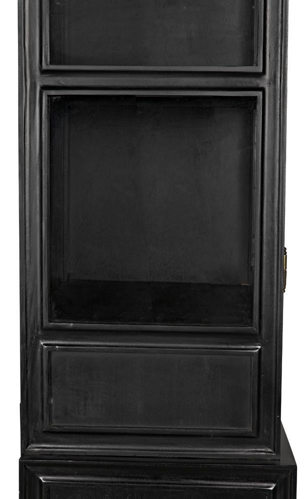 Noir Colonial Hutch Hand Rubbed Black