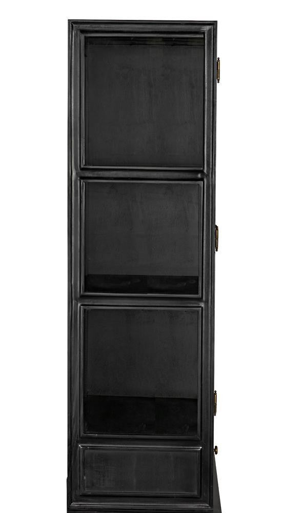 Noir Colonial Hutch Hand Rubbed Black