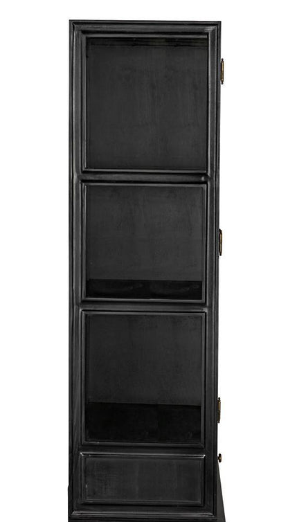 Noir Colonial Hutch Hand Rubbed Black
