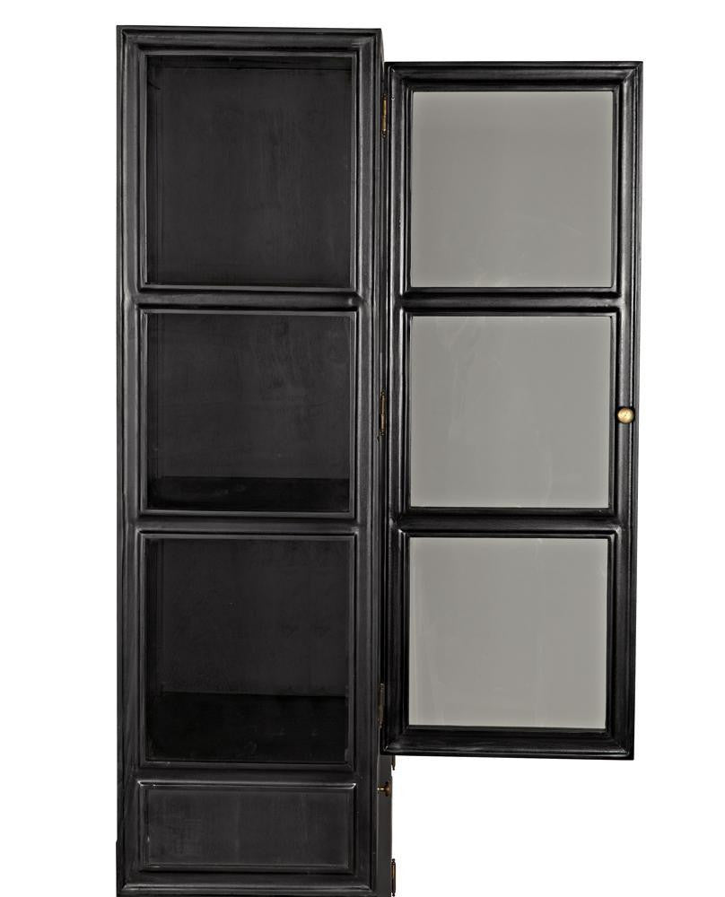 Noir Colonial Hutch Hand Rubbed Black