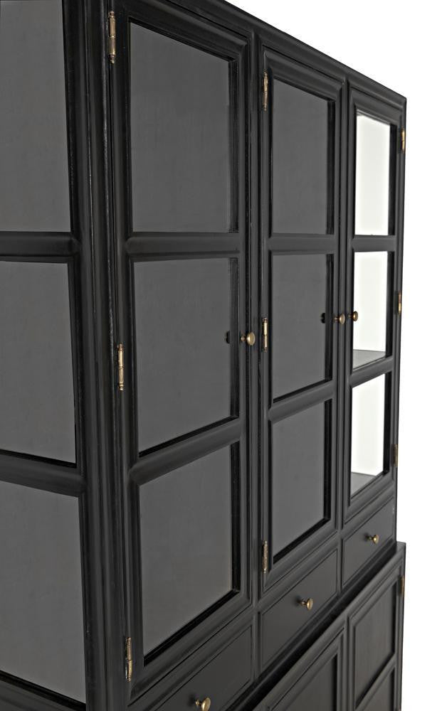 Noir Colonial Hutch Hand Rubbed Black