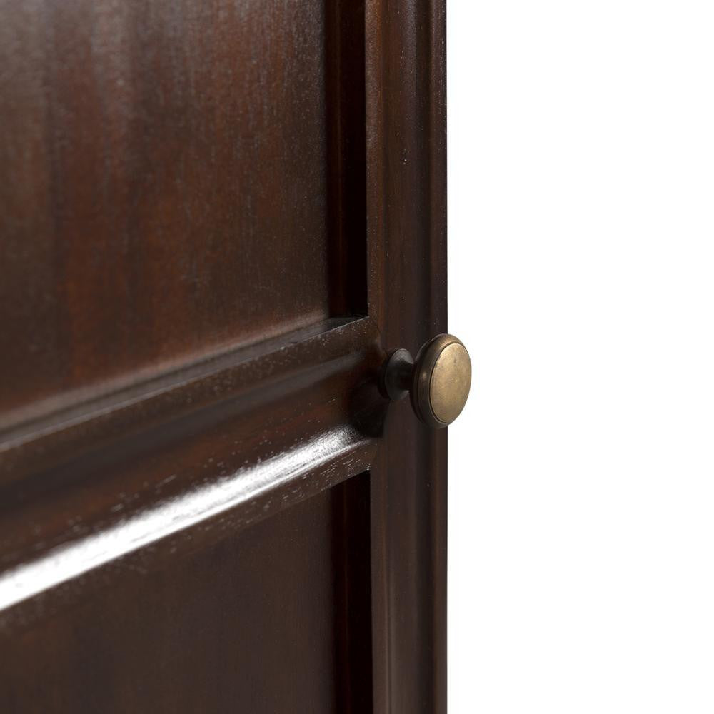 Noir Colonial Hutch Hand Rubbed Brown