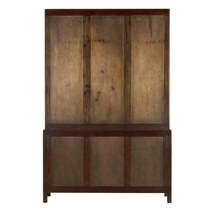 Noir Colonial Hutch Hand Rubbed Brown