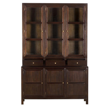 Noir Colonial Hutch Hand Rubbed Brown