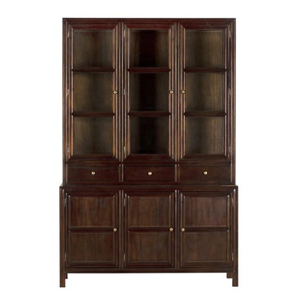 Noir Colonial Hutch Hand Rubbed Brown