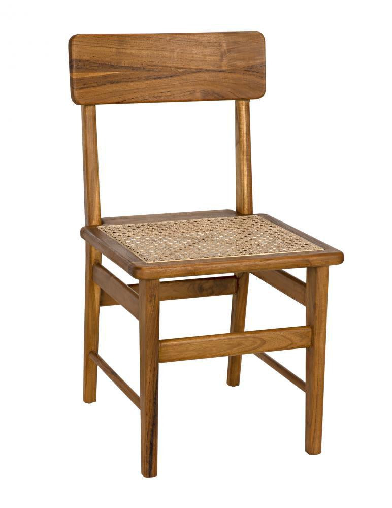 Noir Comet Dining Chair Natural