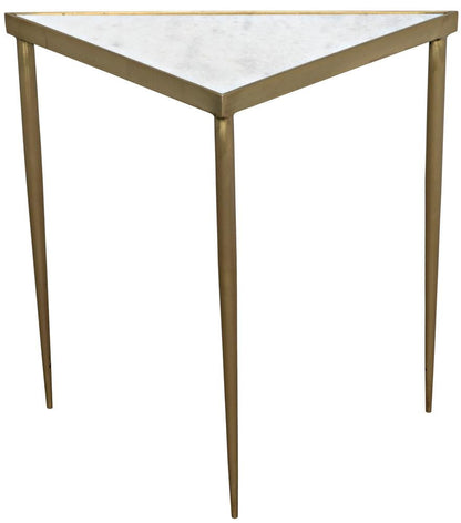 Noir Comet Side Table Antique Brass