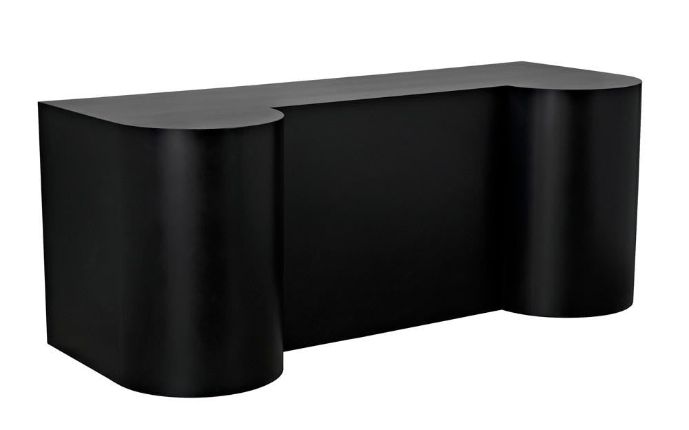 Noir Concierge Desk Matte Black