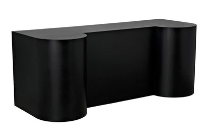 Noir Concierge Desk Matte Black