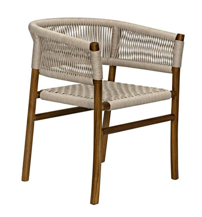 Noir Conrad Dining Chair Natural