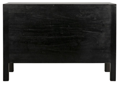 Noir Conrad Dresser, 6-Drawer, Pale, 47.5"W GDRE221P, Noir GDRE221P YUU6013LUT