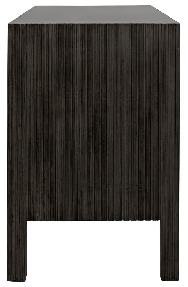 Noir Conrad Dresser, 6-Drawer, Pale, 47.5"W GDRE221P, Noir GDRE221P YUU6013LUT