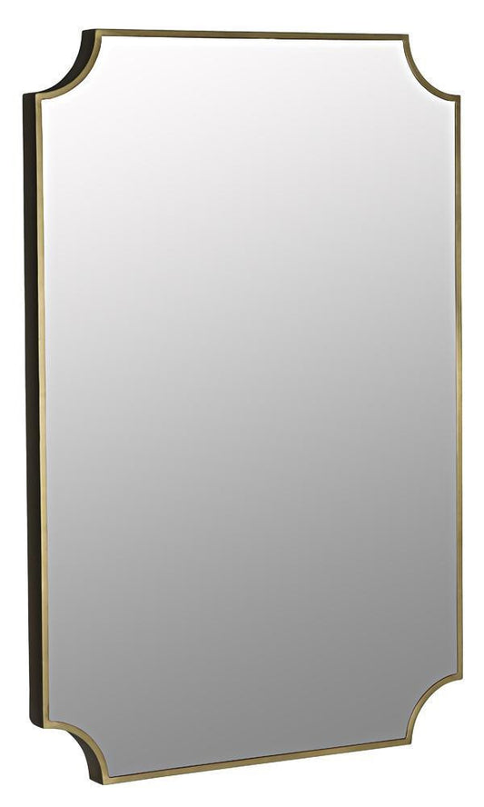 Noir Convexed Mirror Antique Brass