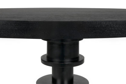 Noir Corum Dining Table, Hand-Rubbed Black, 42"W (GTAB544HB YUU6013KUQ)