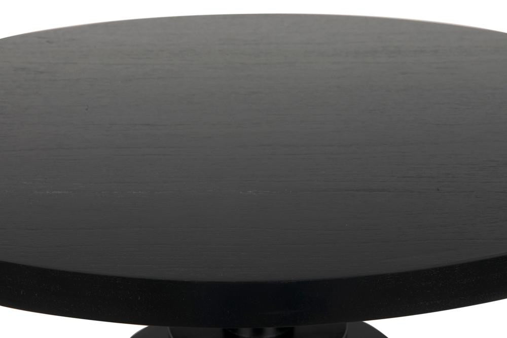Noir Corum Dining Table, Hand-Rubbed Black, 42"W (GTAB544HB YUU6013KUQ)