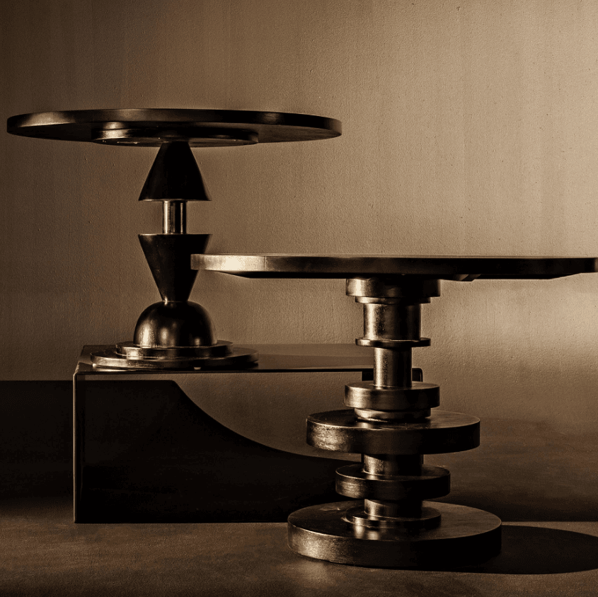 Noir Corum Dining Table, Hand-Rubbed Black, 42"W (GTAB544HB YUU6013KUQ)
