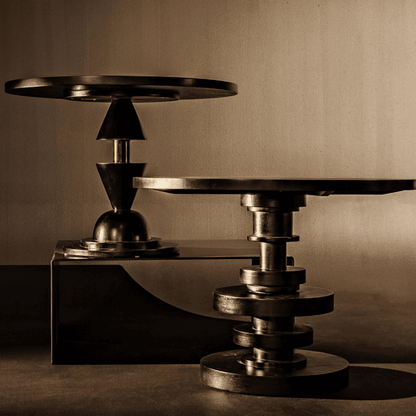 Noir Corum Dining Table, Hand-Rubbed Black, 42"W (GTAB544HB YUU6013KUQ)