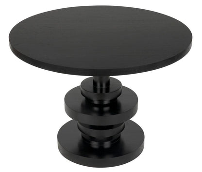 Noir Corum Dining Table, Hand-Rubbed Black, 42"W (GTAB544HB YUU6013KUQ)
